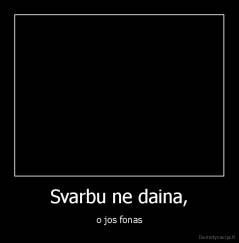 Svarbu ne daina, - o jos fonas