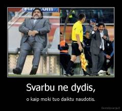 Svarbu ne dydis, - o kaip moki tuo daiktu naudotis.