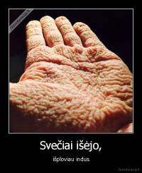 Svečiai išėjo, - išploviau indus