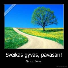 Sveikas gyvas, pavasari! - Eik nx, žiema.
