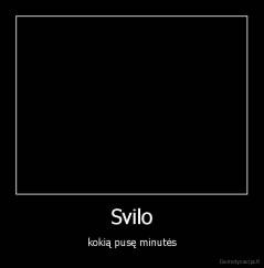 Svilo - kokią pusę minutės