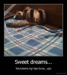 Sweet dreams... - Kaciukams irgi taip buna...ups