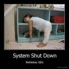 System Shut Down - Netikėtas lūžis