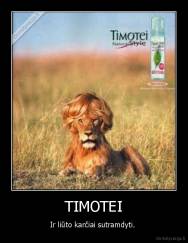 TIMOTEI - Ir liūto karčiai sutramdyti. 