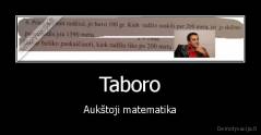 Taboro - Aukštoji matematika