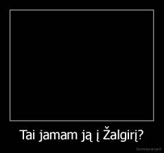 Tai jamam ją į Žalgirį? - 