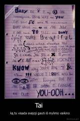 Tai  - ką tu visada svajoji gauti iš mylimo vaikino