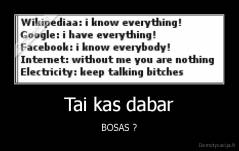 Tai kas dabar - BOSAS ?