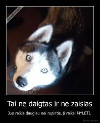 Tai ne daigtas ir ne zaislas - Juo reikia daugiau nei rupintis, ji reikai MYLETI.