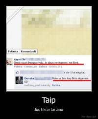 Taip - Jos tikrai tai žino