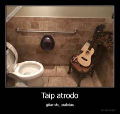Taip atrodo - gitaristų tualetas