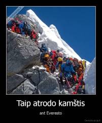 Taip atrodo kamštis - ant Everesto
