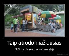 Taip atrodo mažiausias - McDonald's restoranas pasaulyje