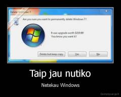 Taip jau nutiko - Netekau Windows