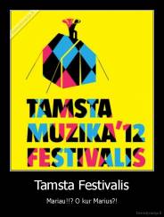 Tamsta Festivalis - Mariau!!? O kur Marius?!