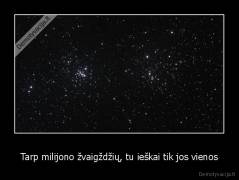 Tarp milijono žvaigždžių, tu ieškai tik jos vienos - 