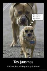 Tas jausmas - Kai žinai, kad už tavęs eina policininkas