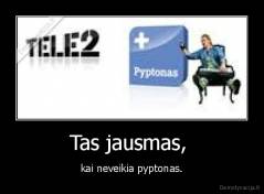 Tas jausmas,  - kai neveikia pyptonas.