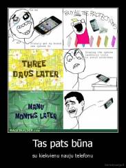 Tas pats būna - su kiekvienu nauju telefonu