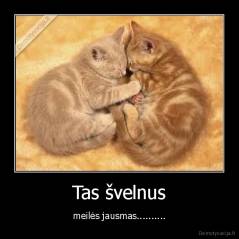 Tas švelnus - meilės jausmas..........