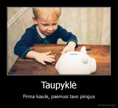 Taupyklė - Pirma kiaulė, paėmusi tavo pinigus