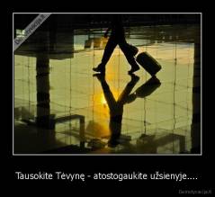 Tausokite Tėvynę - atostogaukite užsienyje.... - 