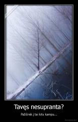 Tavęs nesupranta? - Pažiūrėk į tai kitu kampu...