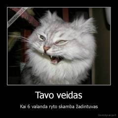 Tavo veidas - Kai 6 valanda ryto skamba žadintuvas