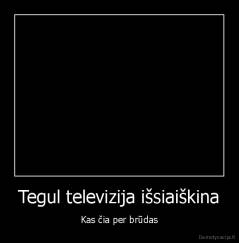 Tegul televizija išsiaiškina - Kas čia per brūdas