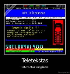 Teletekstas - Internetas vargšams