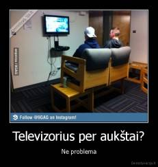 Televizorius per aukštai? - Ne problema
