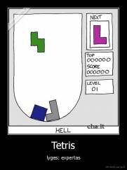 Tetris - lyges: expertas