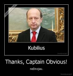 Thanks, Captain Obvious! - nežinojau.
