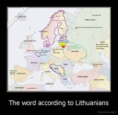 The word according to Lithuanians - 