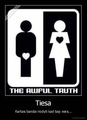 Tiesa - Kartais bandai irodyti kad taip nera...