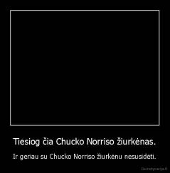 Tiesiog čia Chucko Norriso žiurkėnas. - Ir geriau su Chucko Norriso žiurkėnu nesusidėti.