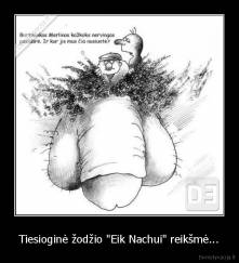 Tiesioginė žodžio "Eik Nachui" reikšmė... - 