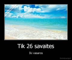Tik 26 savaites - Iki vasaros