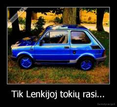 Tik Lenkijoj tokių rasi... - 