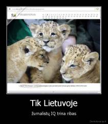 Tik Lietuvoje - žurnalistų IQ trina ribas