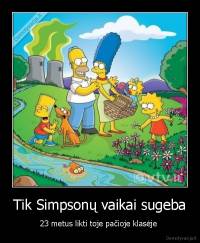 Tik Simpsonų vaikai sugeba - 23 metus likti toje pačioje klasėje 