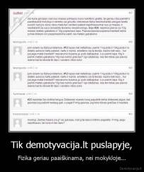 Tik demotyvacija.lt puslapyje, - Fizika geriau paaiškinama, nei mokykloje...