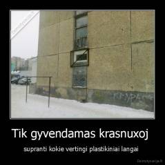 Tik gyvendamas krasnuxoj  - supranti kokie vertingi plastikiniai langai 
