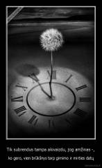 Tik subrendus tampa akivaizdu, jog amžinas -, - ko gero, vien brūkšnys tarp gimimo ir mirties datų