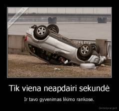 Tik viena neapdairi sekundė - Ir tavo gyvenimas likimo rankose.