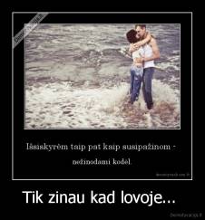 Tik zinau kad lovoje...  - 
