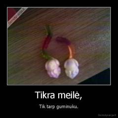 Tikra meilė, - Tik tarp guminuku.