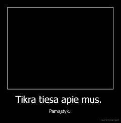 Tikra tiesa apie mus.  - Pamąstyk. 