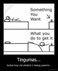 Tingumas... - kartais tingi net atsistoti ir tiesiog pasiimti...