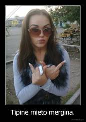 Tipinė mieto mergina. - 